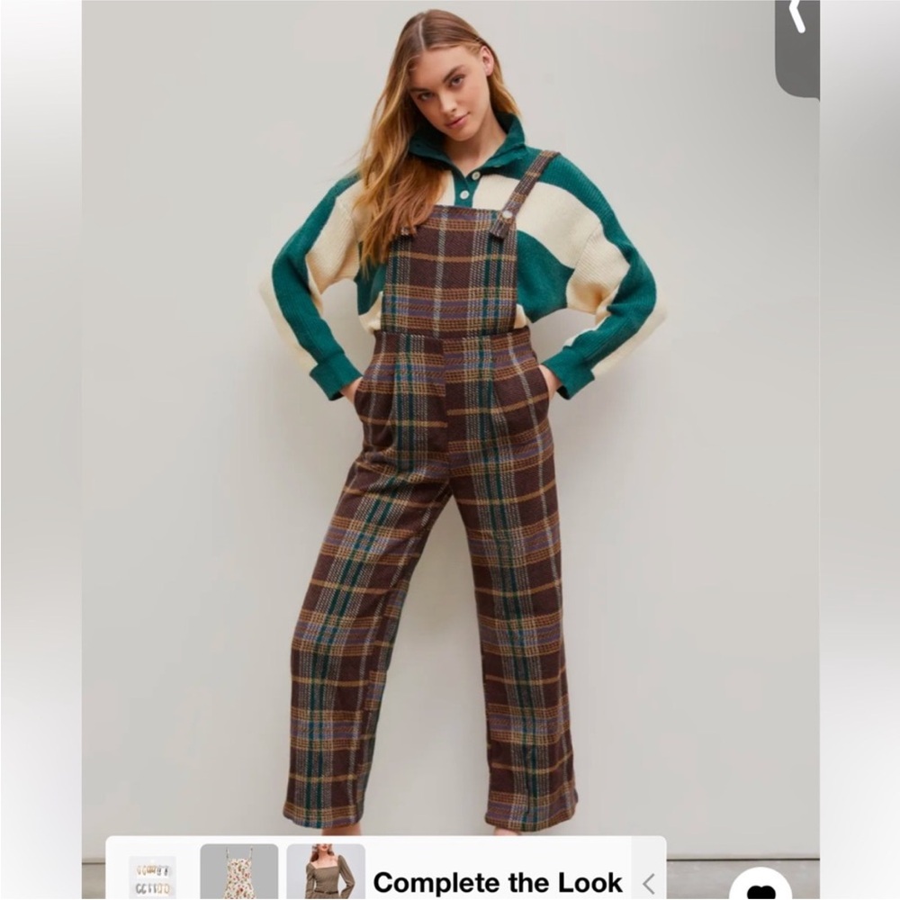 Cider Brown and Orange Plaid Garment - Picture 3 of 4